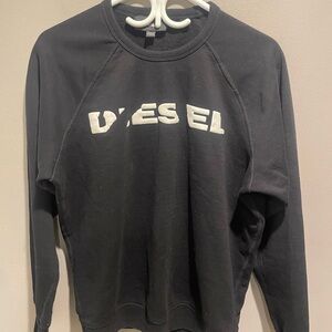Diesel Black Fleece-Lined Sweatshirt
